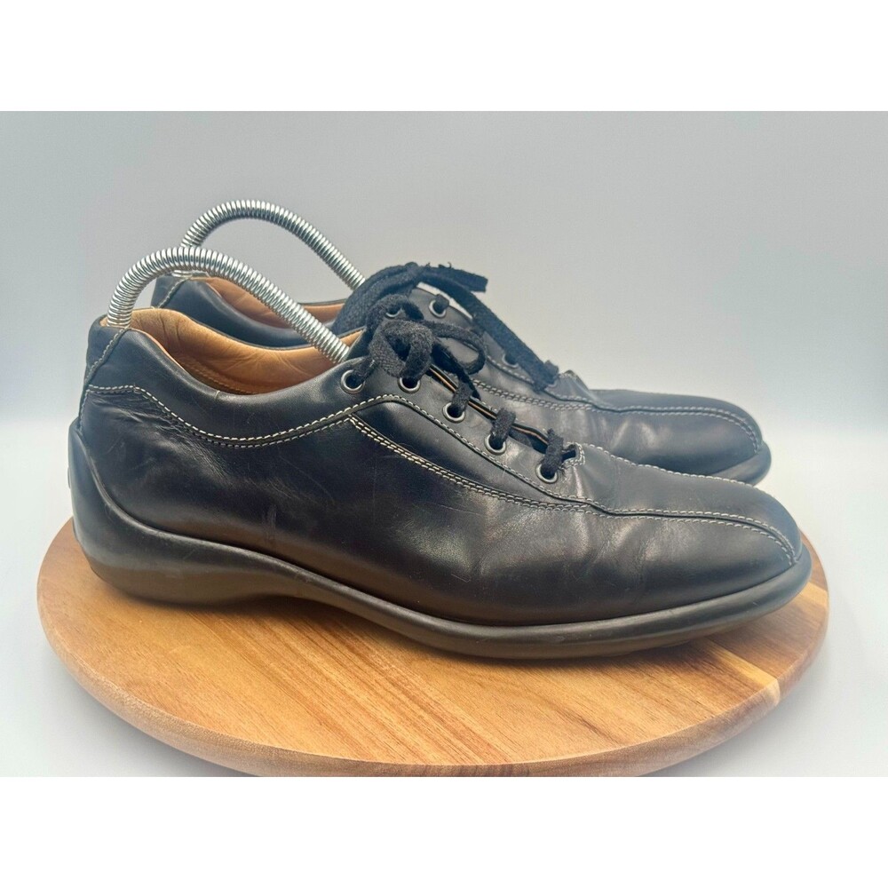 TOD'S Leather Men's Sneakers/Oxfords Black Lace Up UK 9/US 10.5